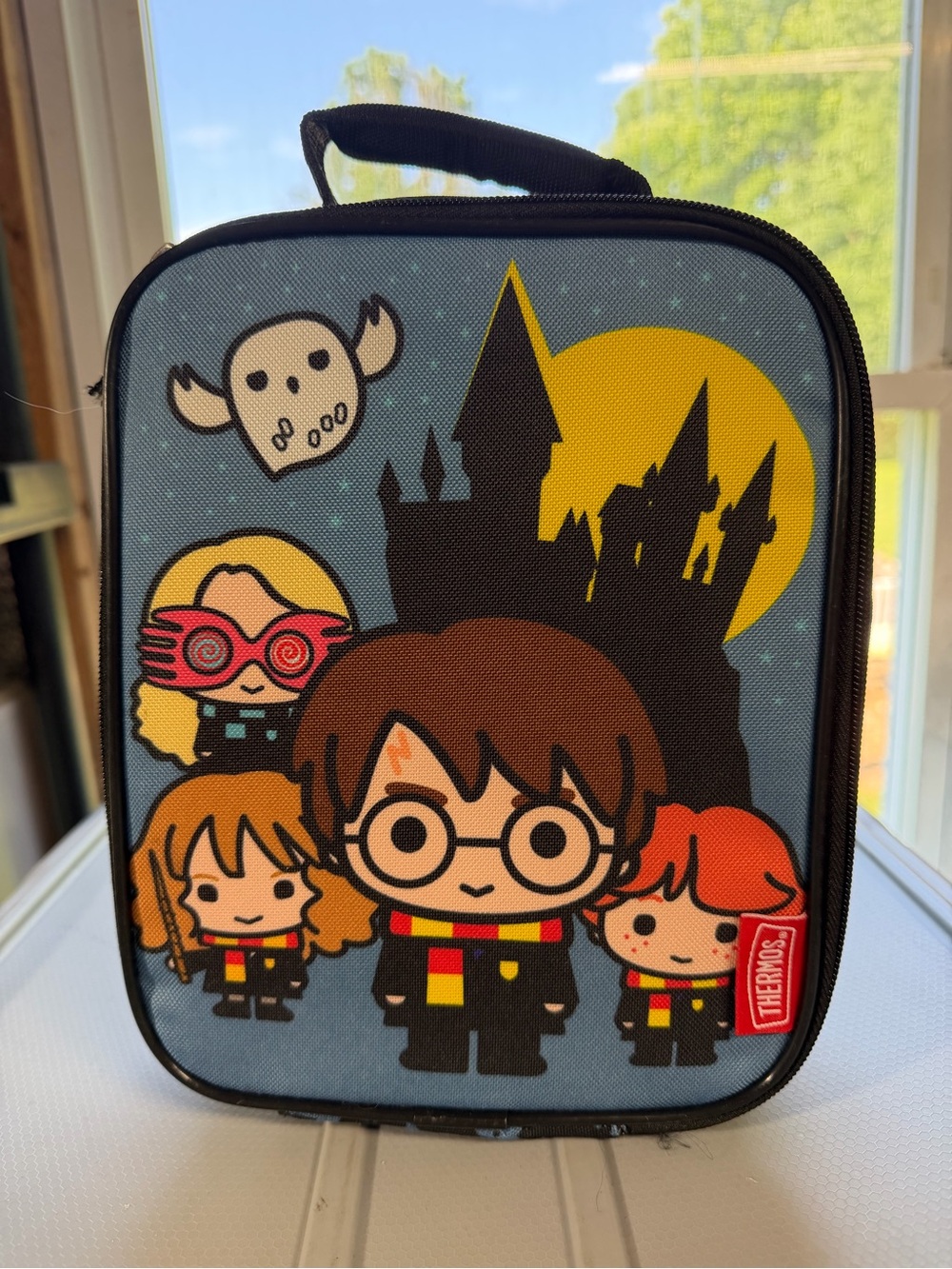 Thermos Blue and Yellow Cartoon Character Lunchbox